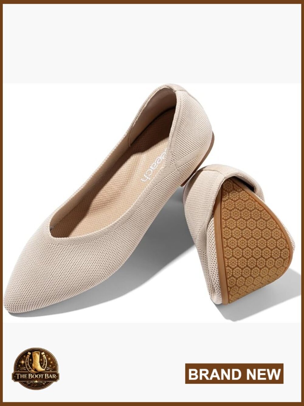 Non Slip Work Flats Pointed Toe Breathable Knit Business Shoes Comfortable